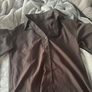 Elegant Brown Blouse